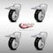 Service Caster 4 Inch SS Black Polyurethane Swivel Bolt Hole Caster Set with Total Lock Brake SCC-SSBHTTL20S414-PPUB-BLK-4 - alternate 5
